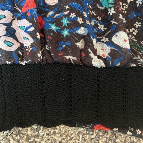 5/$25 Anthropology The Korner lightweight floral zip up jacket size small - Picture 8 of 9